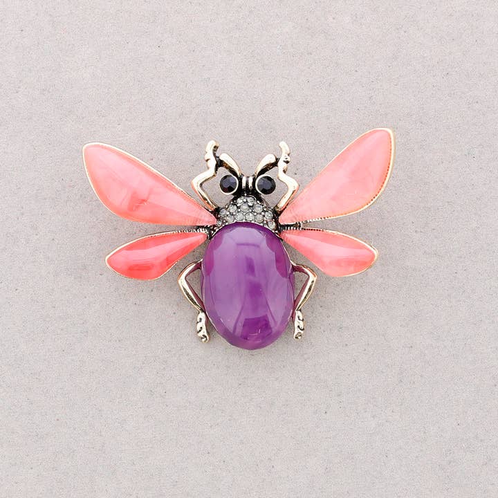 Sonata - Vente Broches - BROCHE INSECTE EN CRISTAL DE RÉSINE4