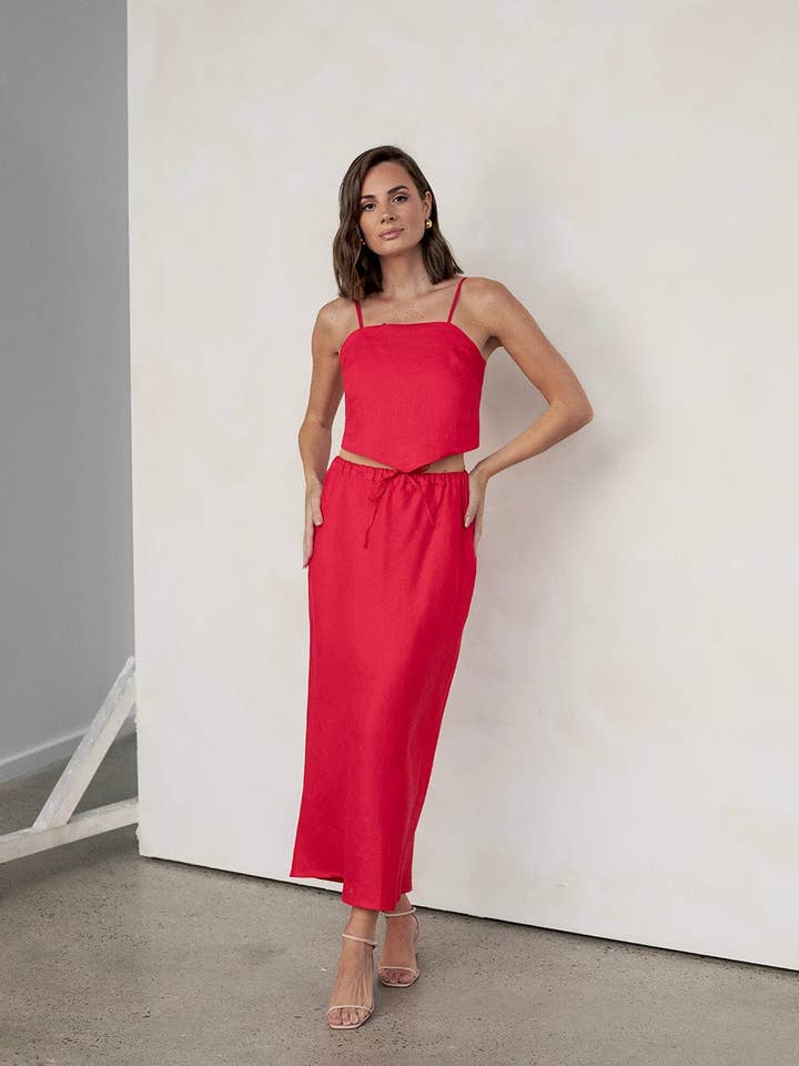 Reverie the Label - Wholesale Skirt – Women’s - Ava Skirt Bias Cut Midi0