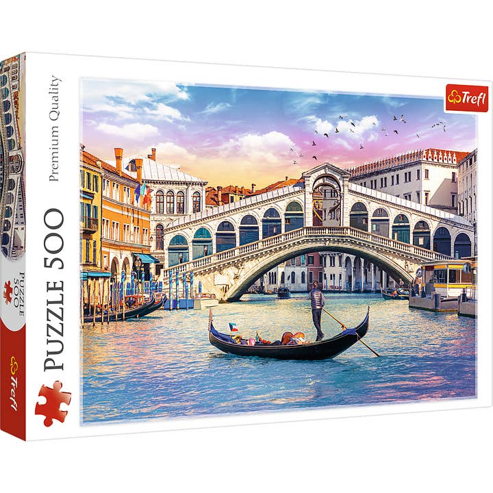500 Piece Trefl Jigsaw Puzzles, Rialto Bridge, Venice for wholesale by TREFL by Bridge Toys