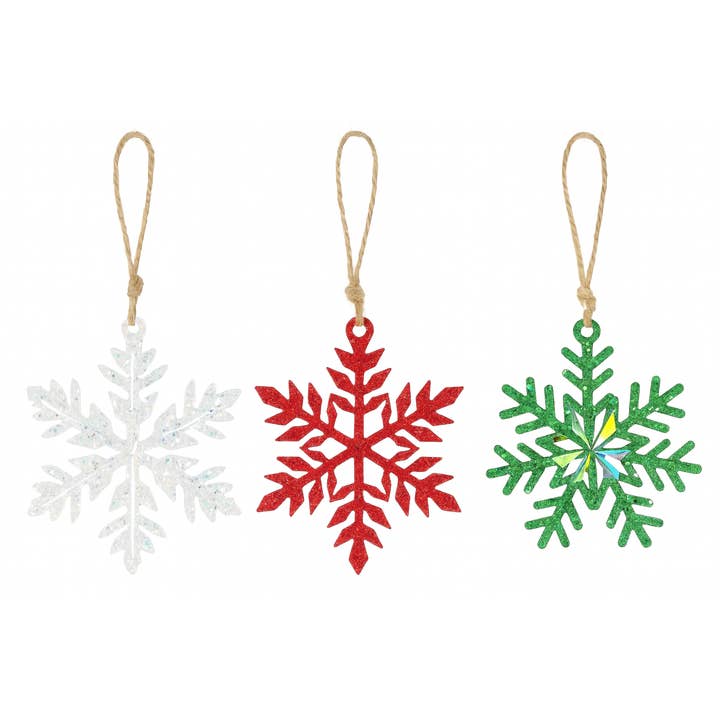 JEMS of the Sea - Wholesale Ornament - Holographic Resin Snowflake Ornament2