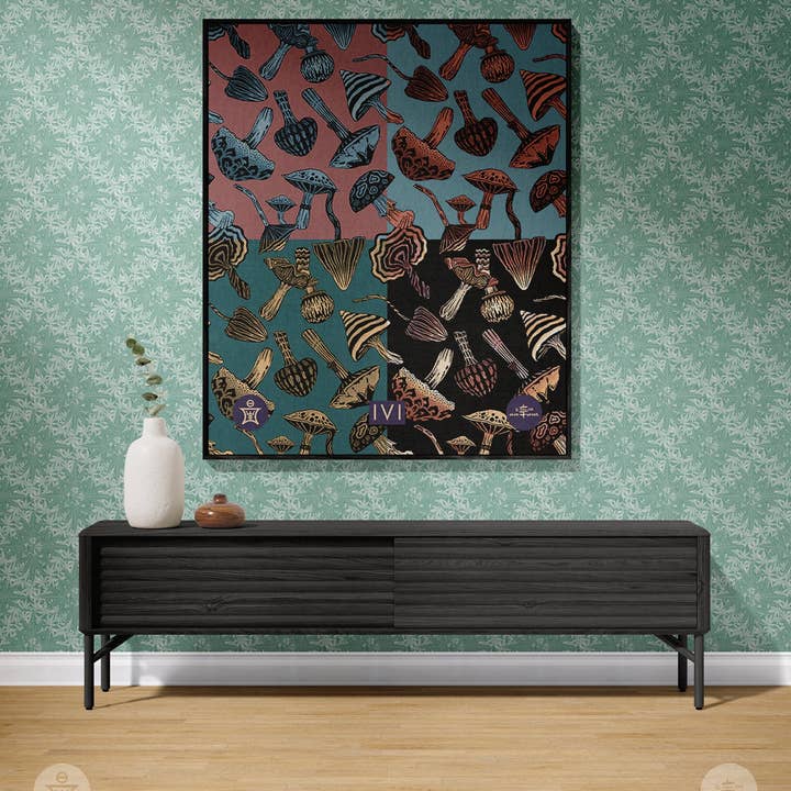 Sean Martorana - Wholesale Throw Blanket - IVI - Mushroom Jacquard Woven Blanket - Four Color5