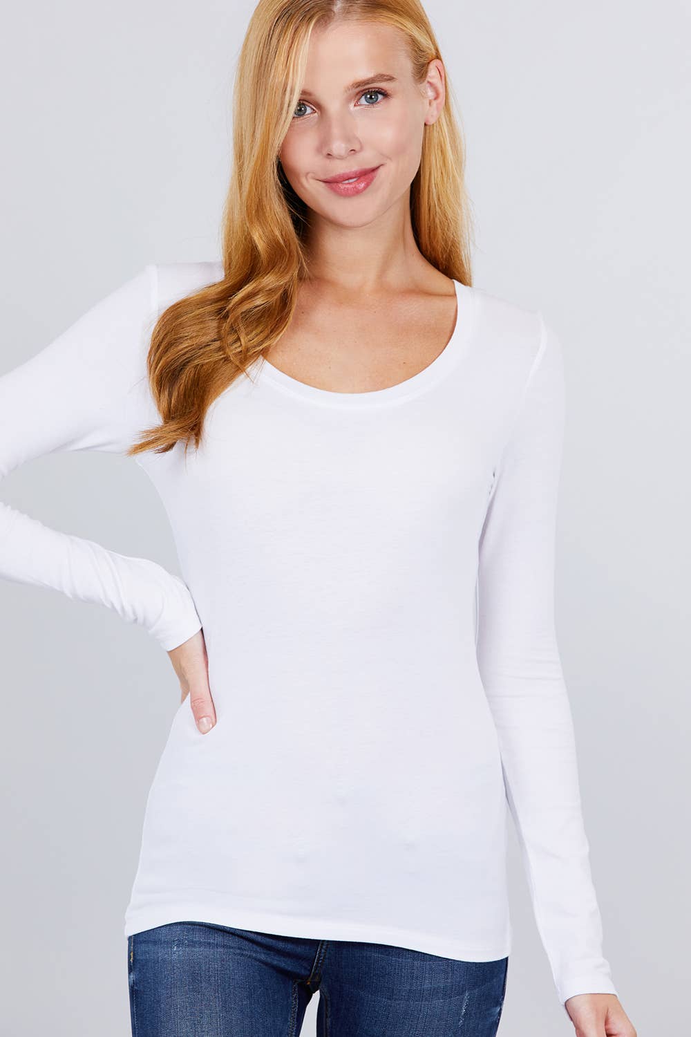 Vanilla Monkey - Wholesale Knit Top - Women's - Long Sleeve Scoop Neck Basic Top51