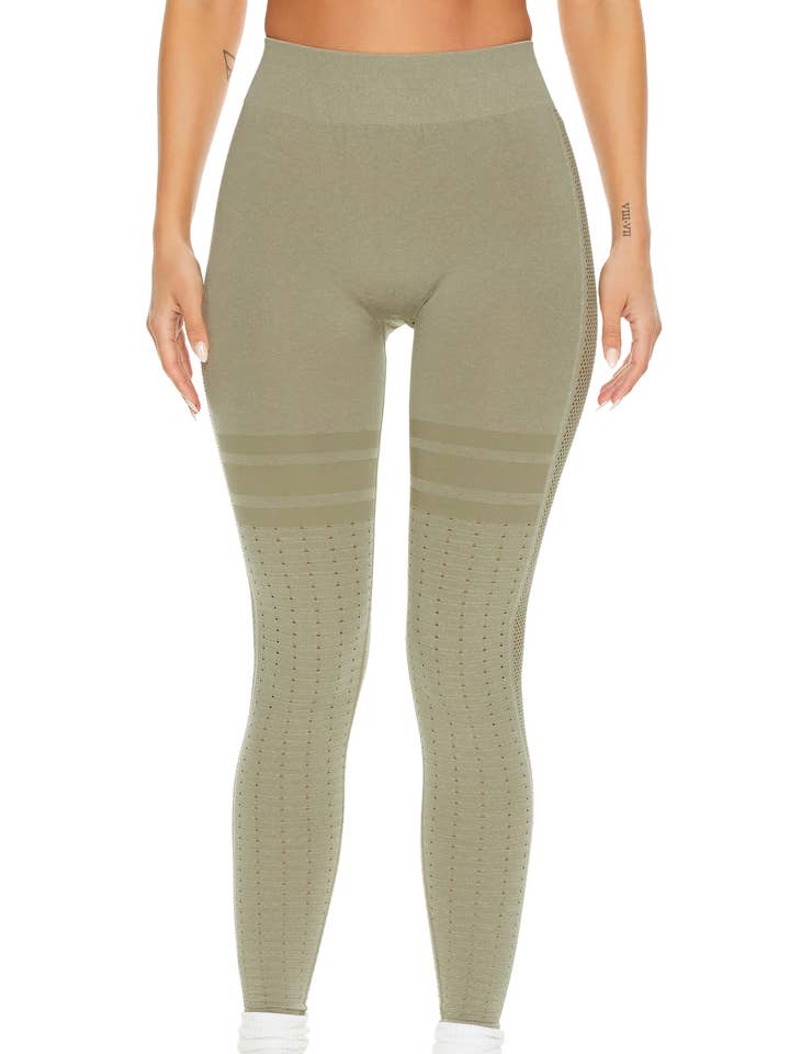 Game Day sömlösa Melange Leggings | Granit Melange för wholesale av The Beginning Of…