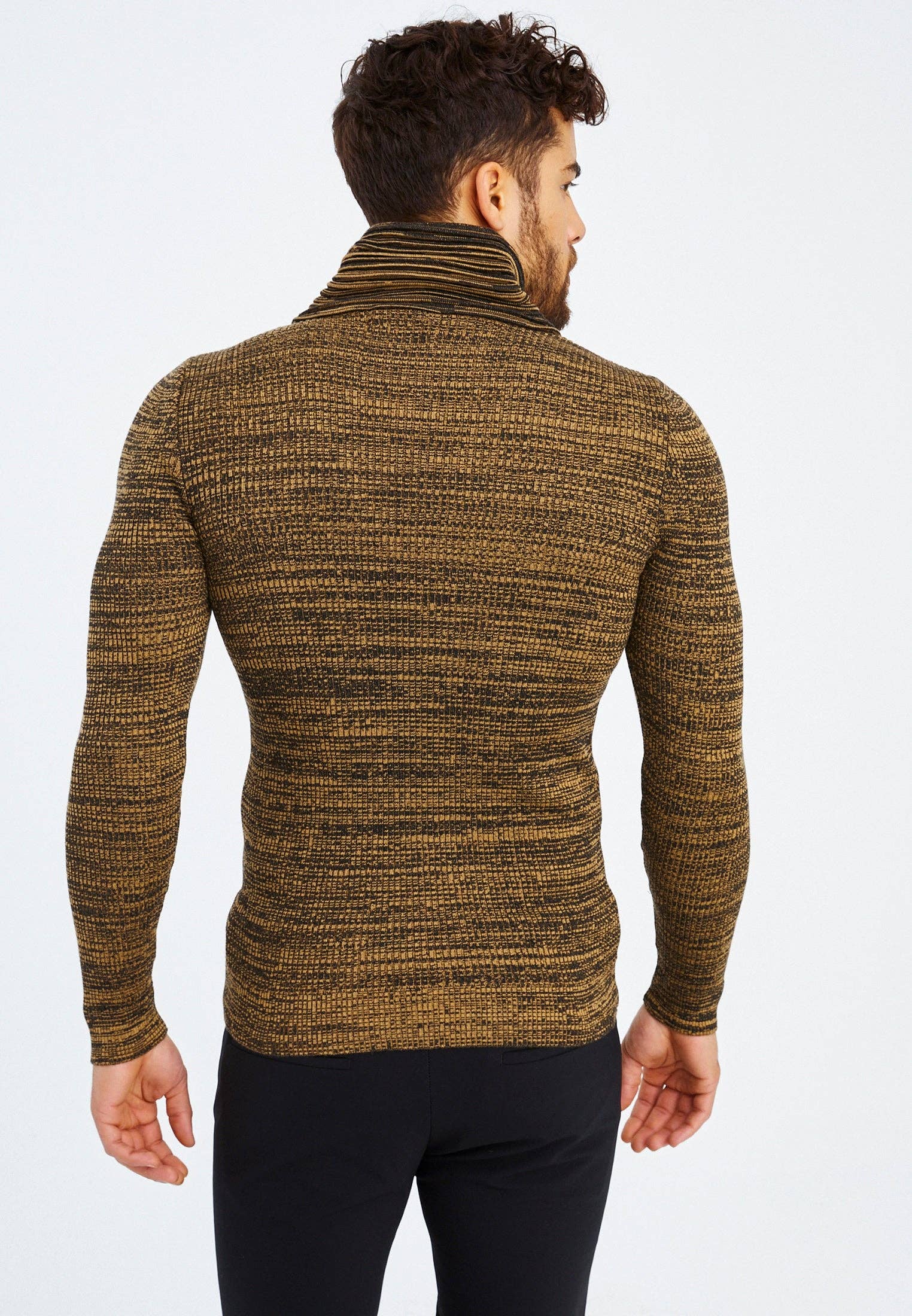 Leif Nelson GmbH - Wholesale Knit Sweater - Men's - Men's Knit Sweater Fine Knit Shawl Collar LN-15359