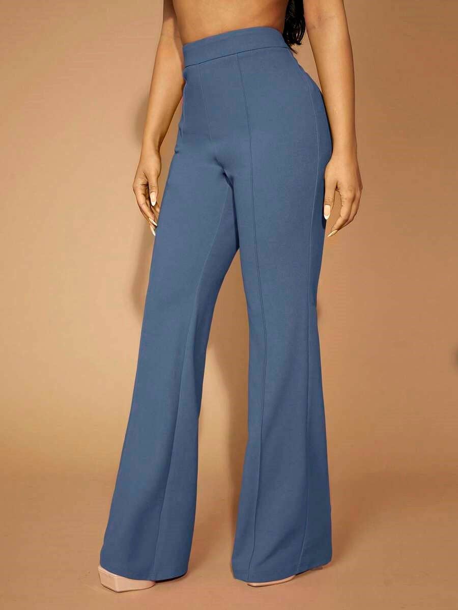 Suhkasana - Vente Pantalon – femme - Pantalon droit taille haute | Pantalon de travail pour femme37