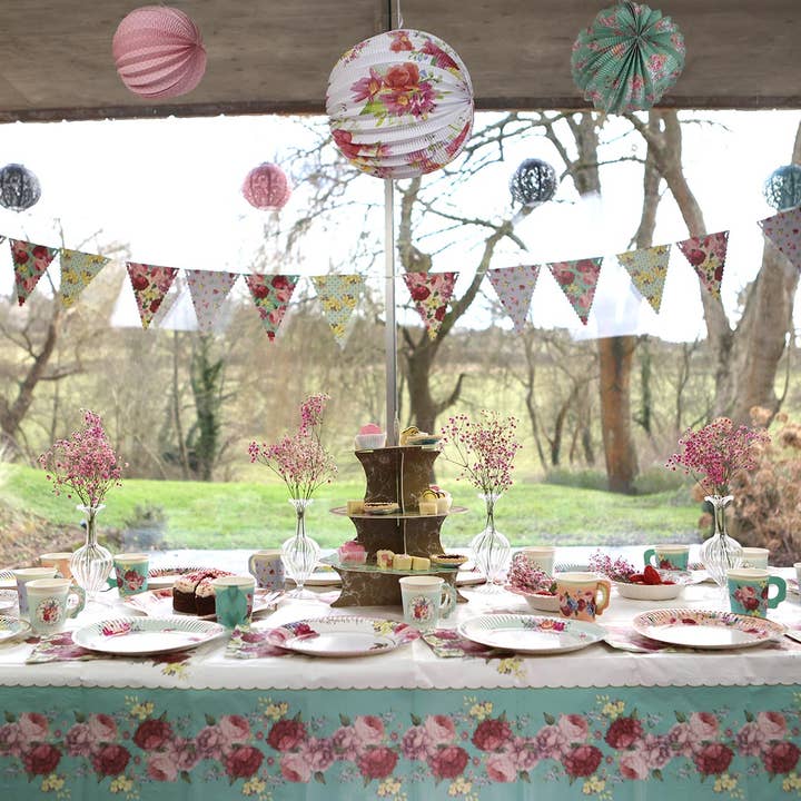 Talking Tables USA - Wholesale Disposable Plate - Round Vintage Paper Plates | 24 Pack | Summer | Wedding |3