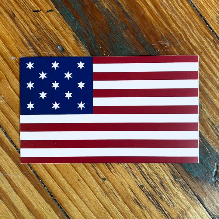 Francis Hopkins Flag Sticker for wholesale by Liberty & Co.