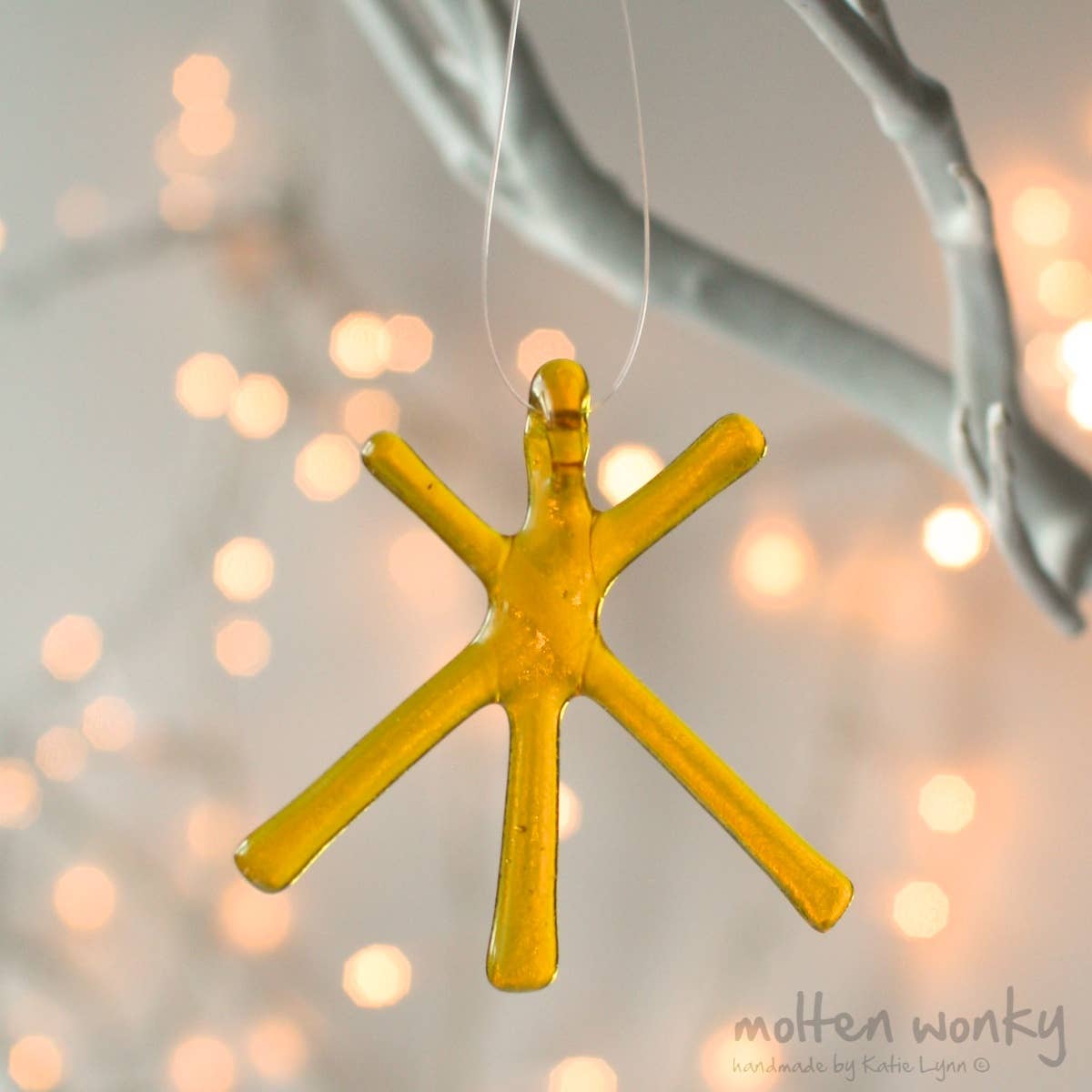 molten wonky – wholesale Ornament set – Colourful Transparent Small Stars6