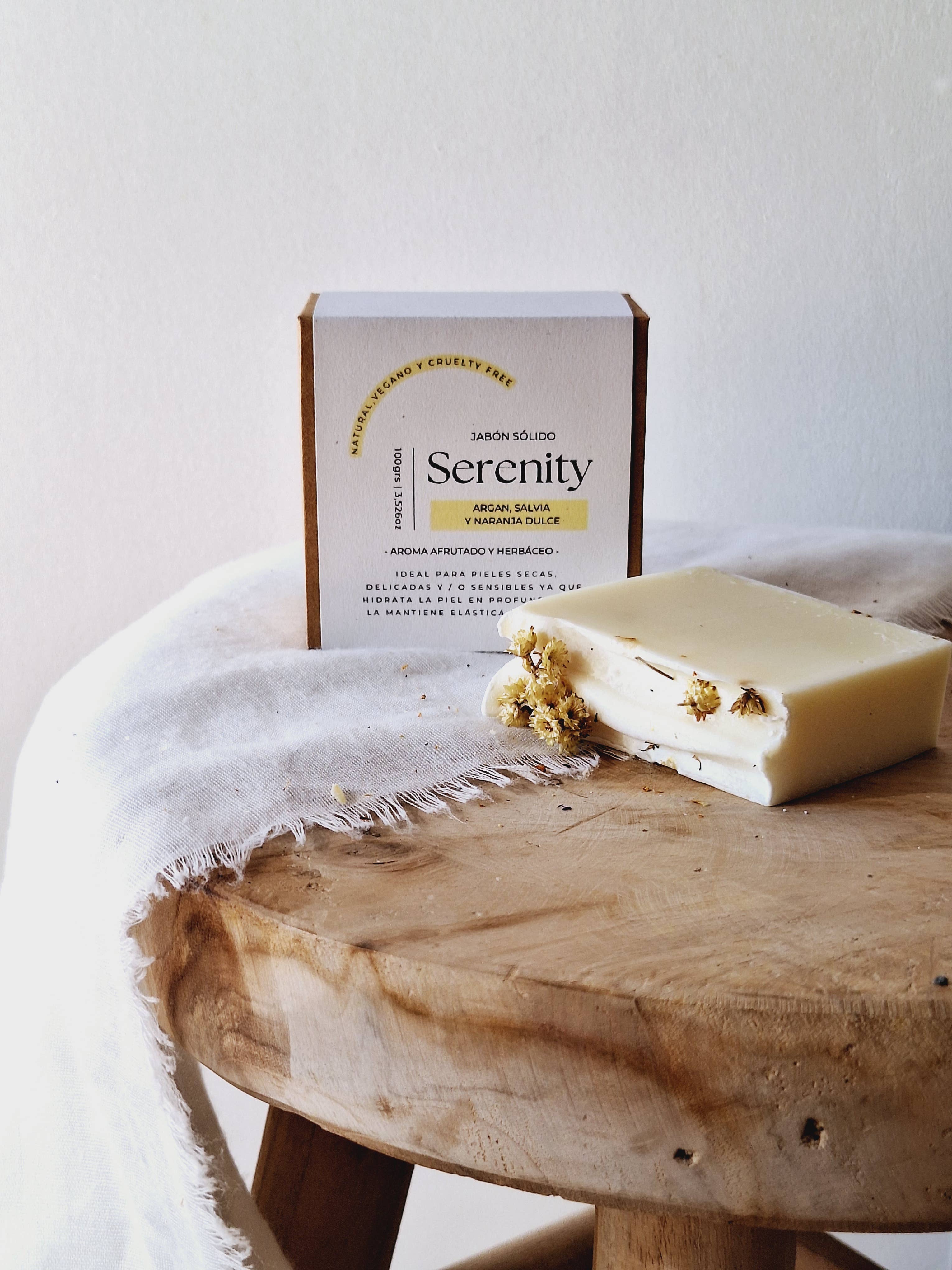 YourNiceThings - Wholesale Bar Soap - Serenity Soap (orange, sage, and argan oil) 100g2