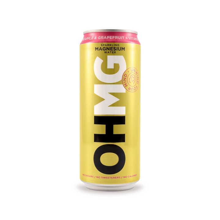 PINEAPPLE & GRAPEFRUIT + VIT D Magnesium Water (12 can case) for wholesale by OHMG Water