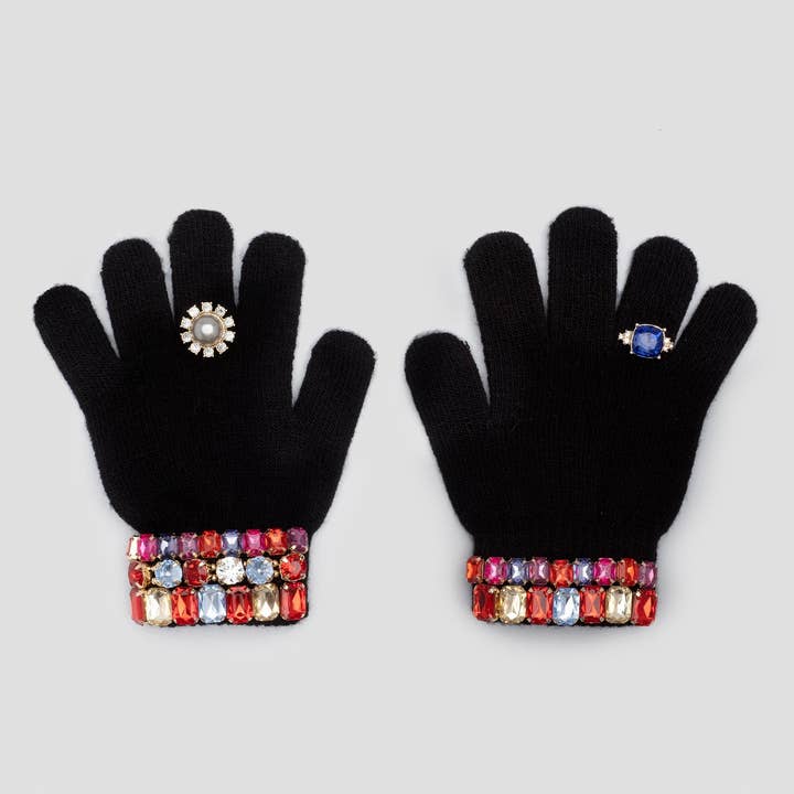 Super Smalls - Wholesale Gloves - Kids - Ice Skating Jeweled Gloves