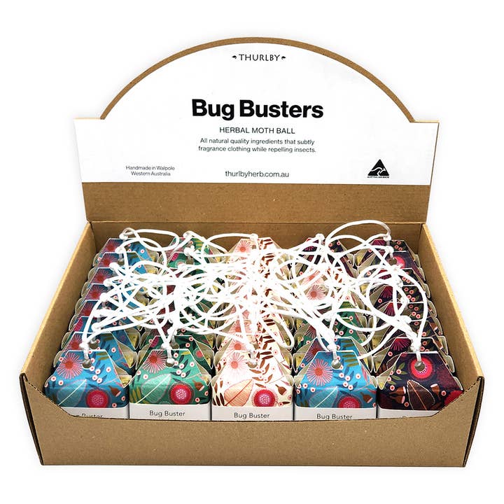 Thurlby Handmade Aromatic Homewares - Wholesale Sachet - Native Botanical Bug Buster in Display Box 4