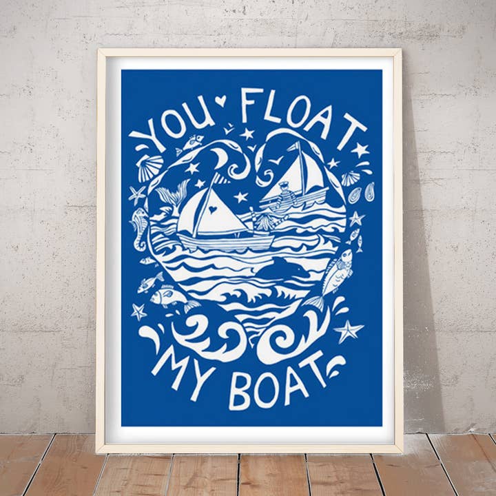 Lámina artística You Float my Boat de Port and Lemon para venta al por mayor de Port and Lemon