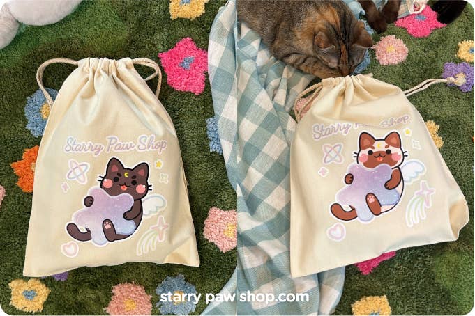 Starry Paw Shop - Wholesale Crossbody Bag - Unisex - Moon Cat Crossbody Bags with leather strap3