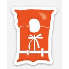 Mini Life Jacket Decal Sticker for wholesale by Little Dorset Shop