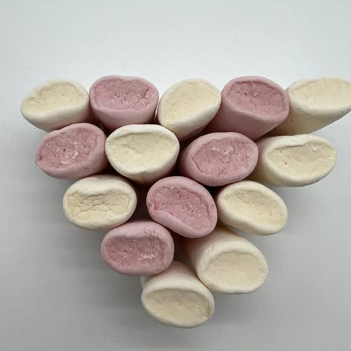 Freedom Confectionery - Wholesale Marshmallow - BBQ Pink and White Vegantics 1kg - Vegan & 14 Allergy Free1