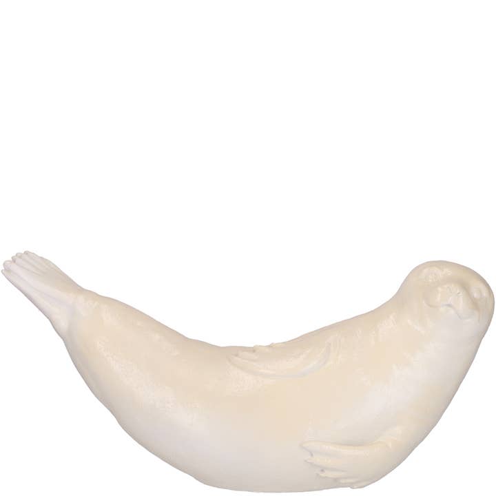 Poly Seal Sofa Lying, L63cm, H30cm, Cream-White for wholesale by Vosteen