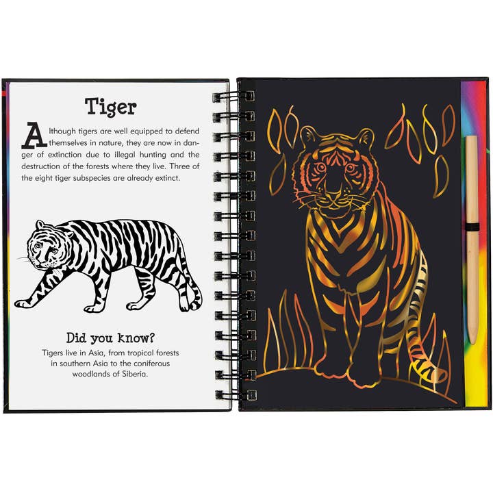 Peter Pauper Press - Wholesale Sketchbook/Sketchpad - Scratch & Sketch Wild Safari