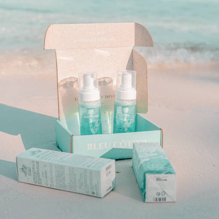 BLEU COTIER USA - Wholesale Bath & Body Set - Turquoise Beach Spa Gift Box2