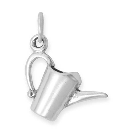 Oxidized 3D Watering Can Charm for wholesale by Silver Stars Collection