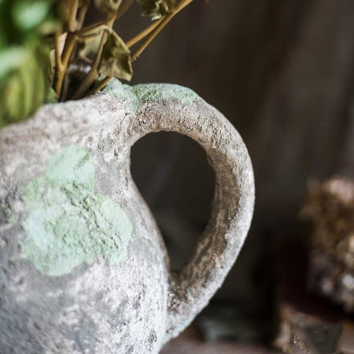 Rustic Reach - Wholesale Plant Pot - Pompeii Cement Floral Jar5
