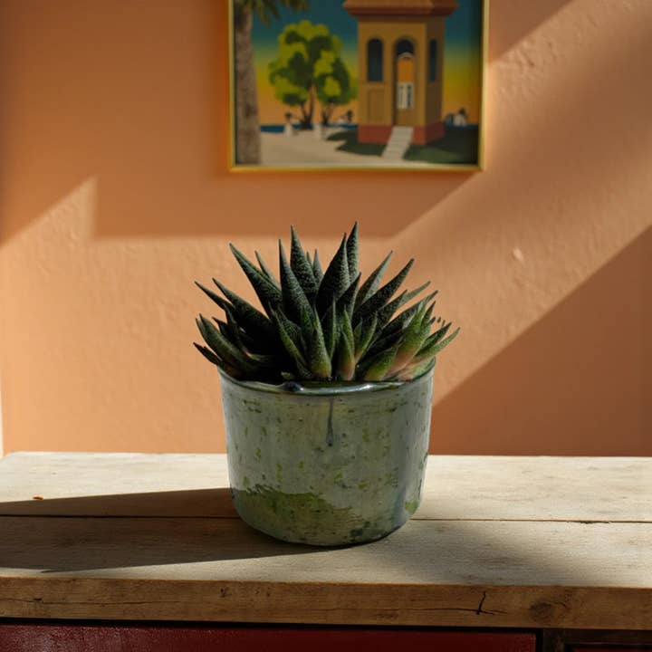 Moroccantastics - Wholesale Plant Pot - Handmade Tamegroute Green Planter / Candle Vessel2