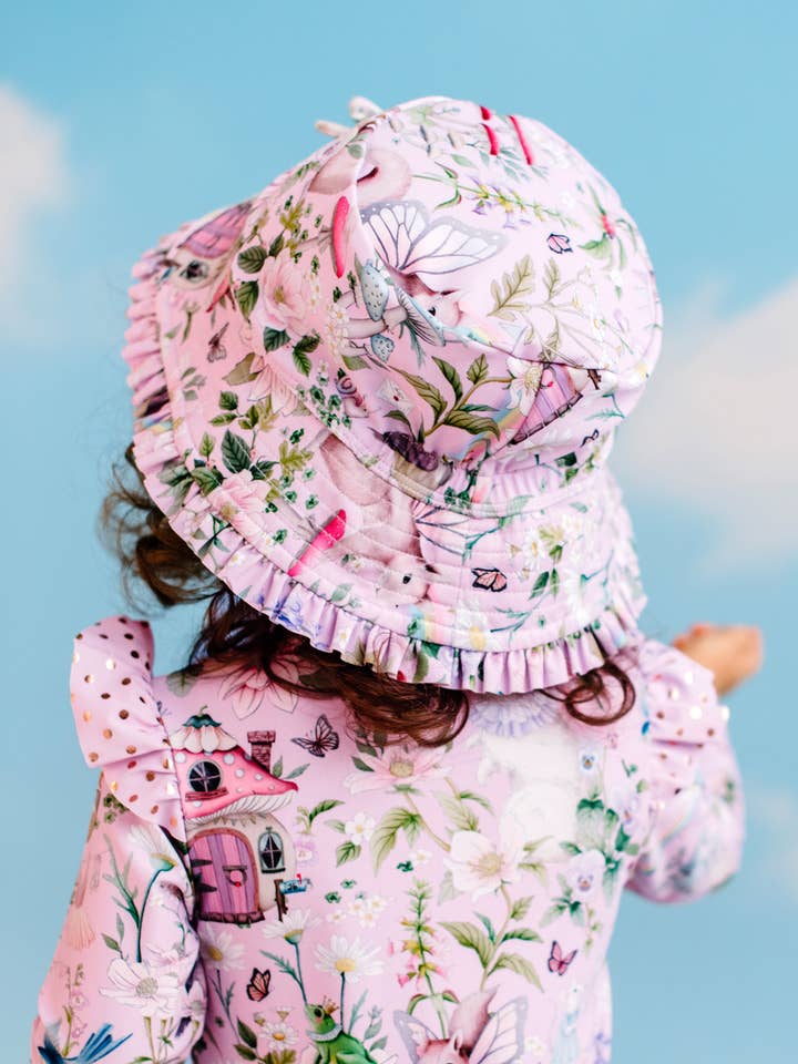 Fleur Harris - Wholesale Swim cap – Kids & Baby - 'Fairyland' Swim Hat - Pink Lavender1