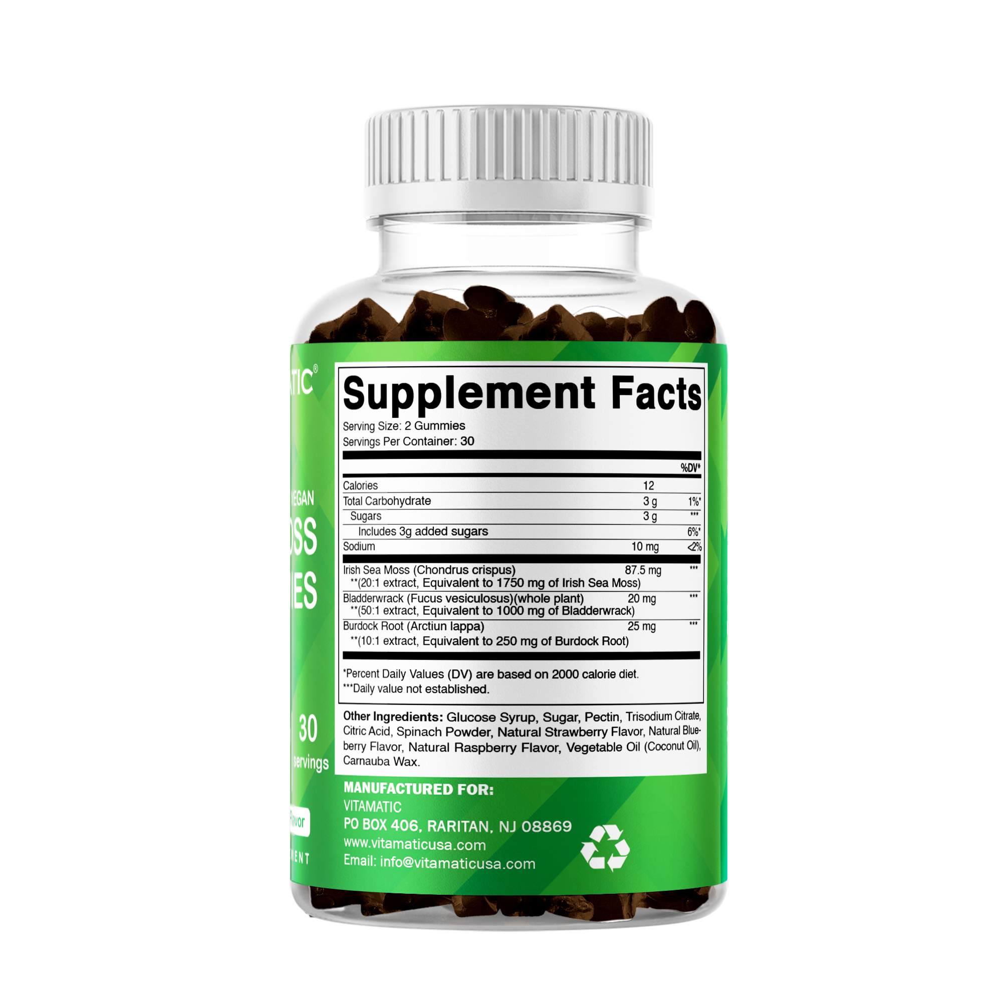 Vitamatic - Wholesale Oral Supplement/Vitamin - Vitamatic Irish Sea Moss Gummies 3000 mg8