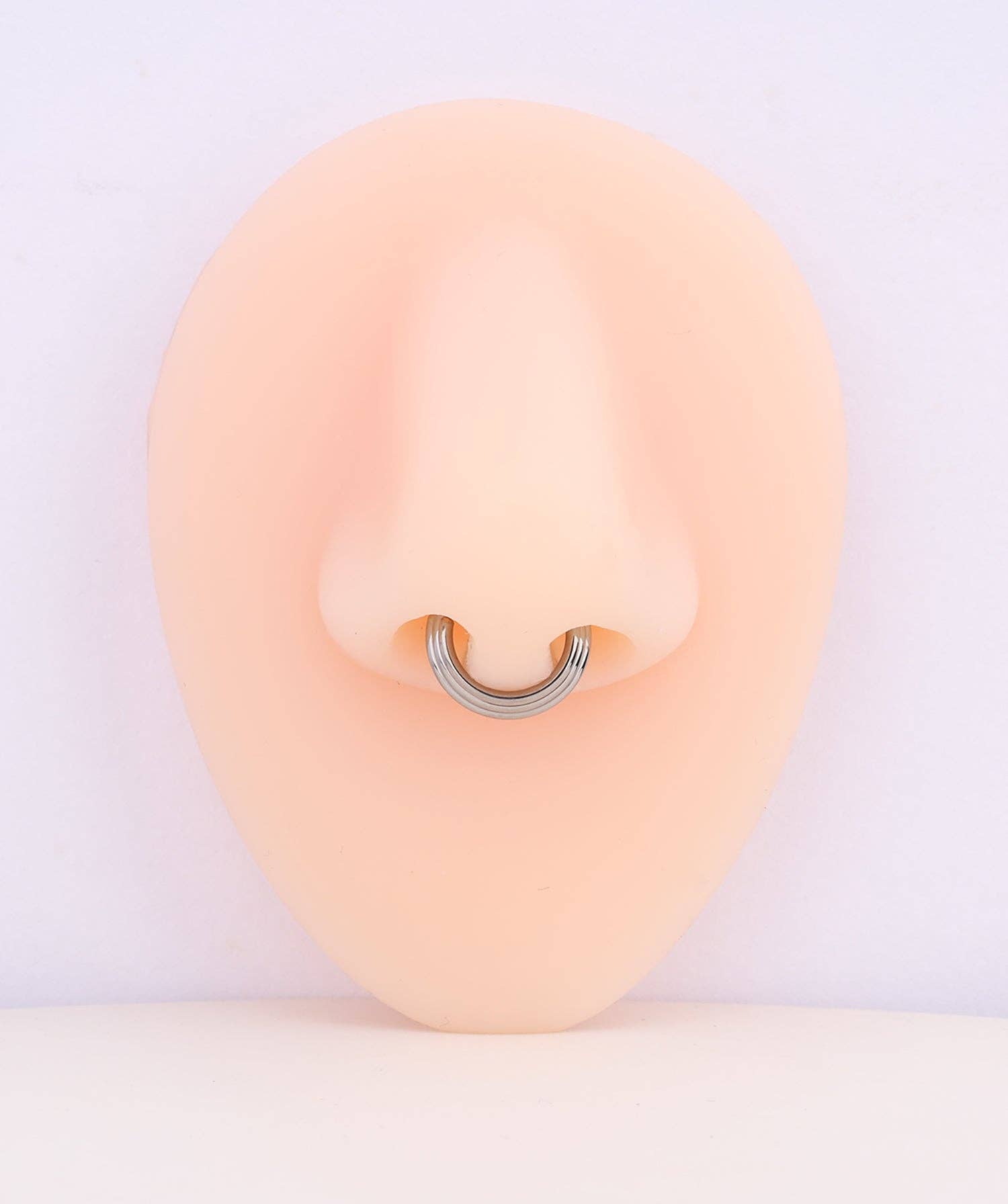 Silver Titanium Basic Clicker Hoop for wholesale on Faire1