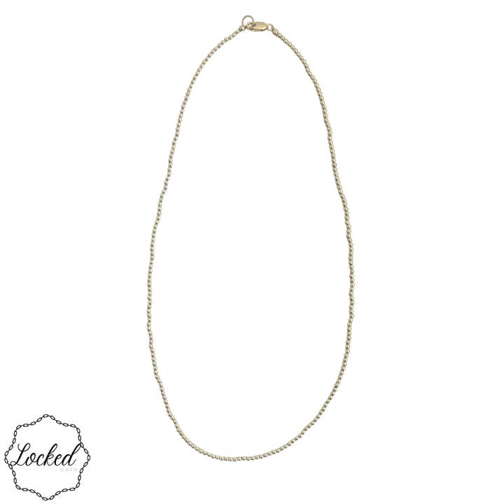 Goud Gevuld | 2mm Ketting voor wholesale door Locked by Lula 'n' Lee