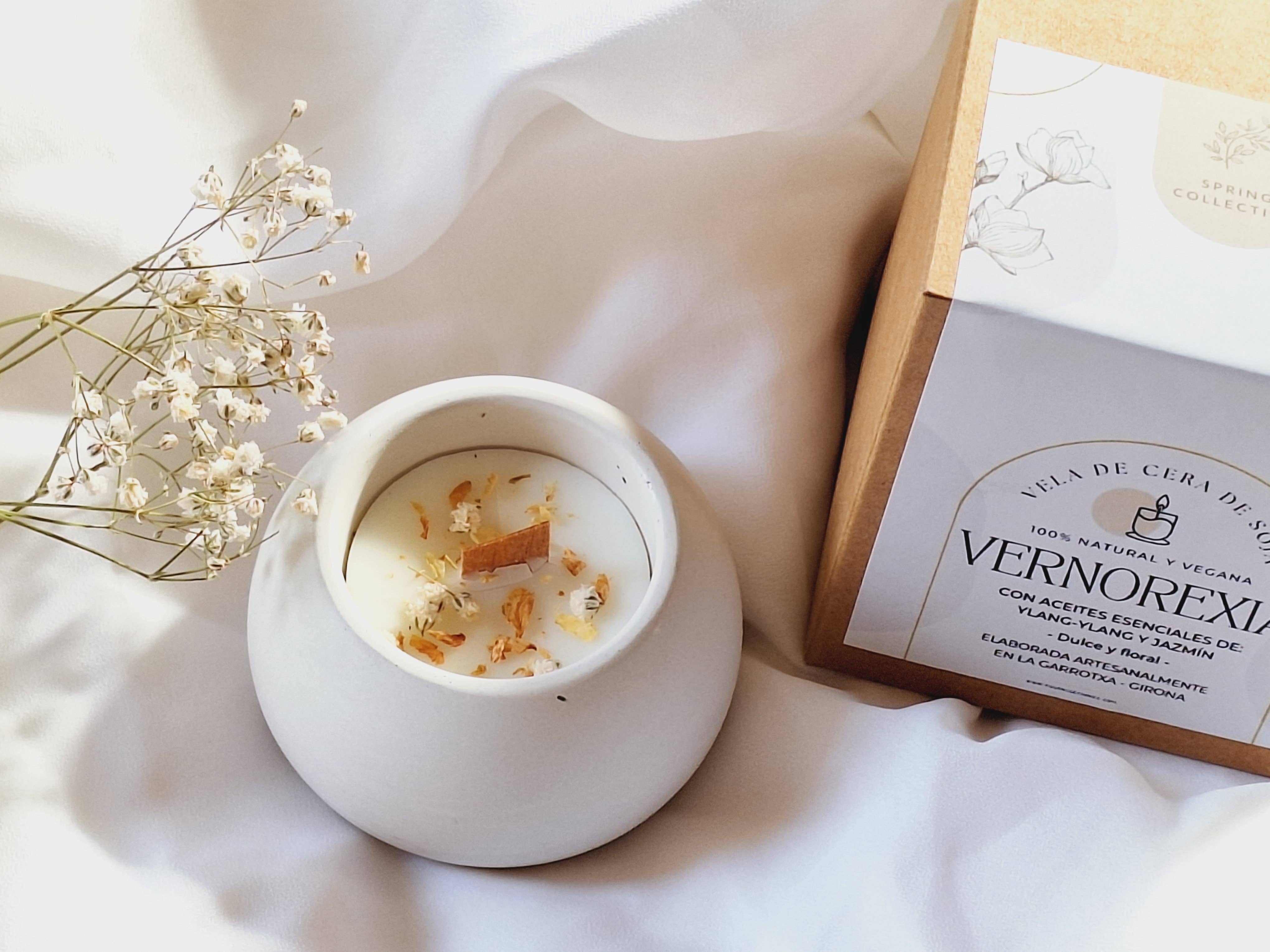 Your Nice Things - Candles - - Wholesale Jar/filled candle - Soybean candle round ylang-ylang and jasmine cement jar2