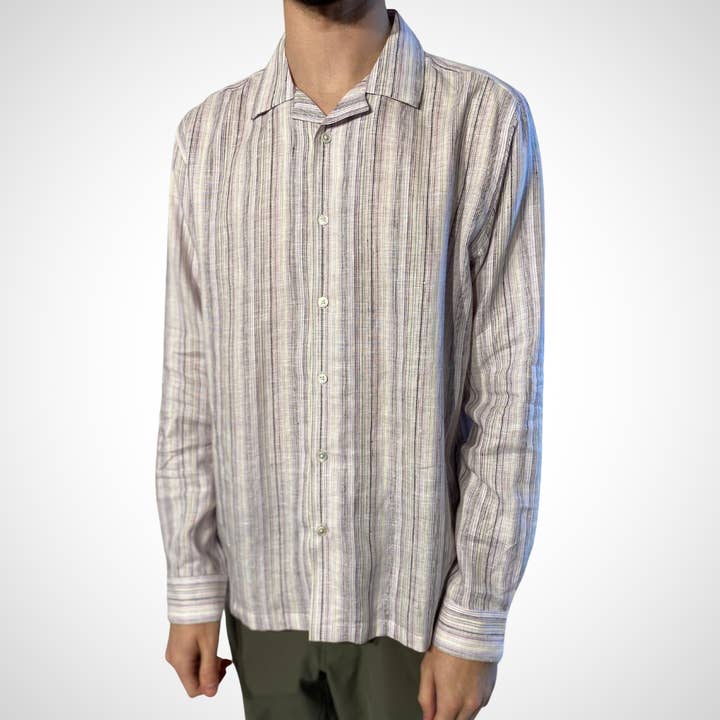 Stitch Note - Vendita all'ingrosso Camicia button down - Uomo - Camicia a maniche lunghe Suzuki ingegnerizzata