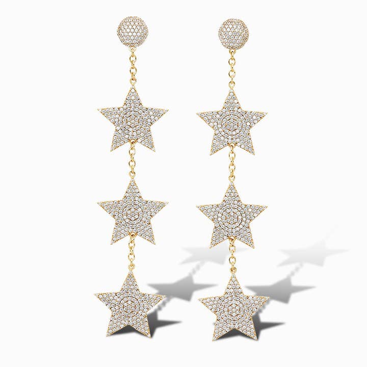 Pendientes con diseño de estrellas para Wendy para venta al por mayor de Laura Foote Designs