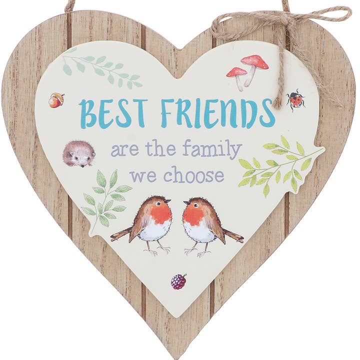 Cuore Appeso Amico del Cuore Pettirosso del Bosco per la vendita all'ingrosso da parte di Joe Davies