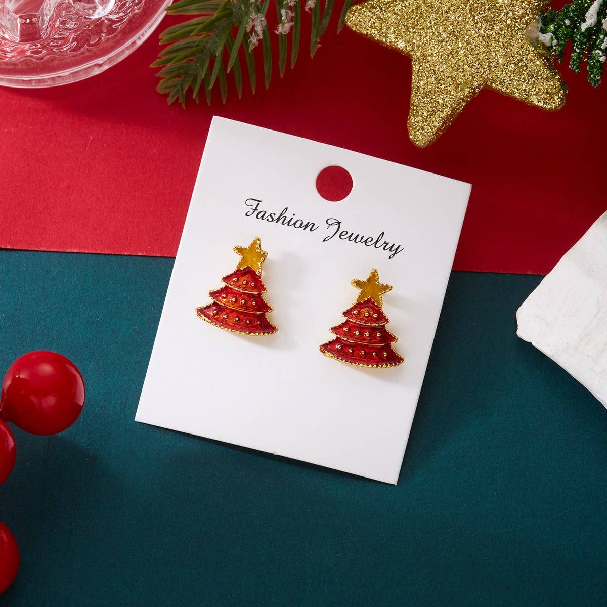 DOUBLJU - Wholesale Dangle Earrings - VERSATILE CHRISTMAS-THEMED EARRINGS_CWAJE057533