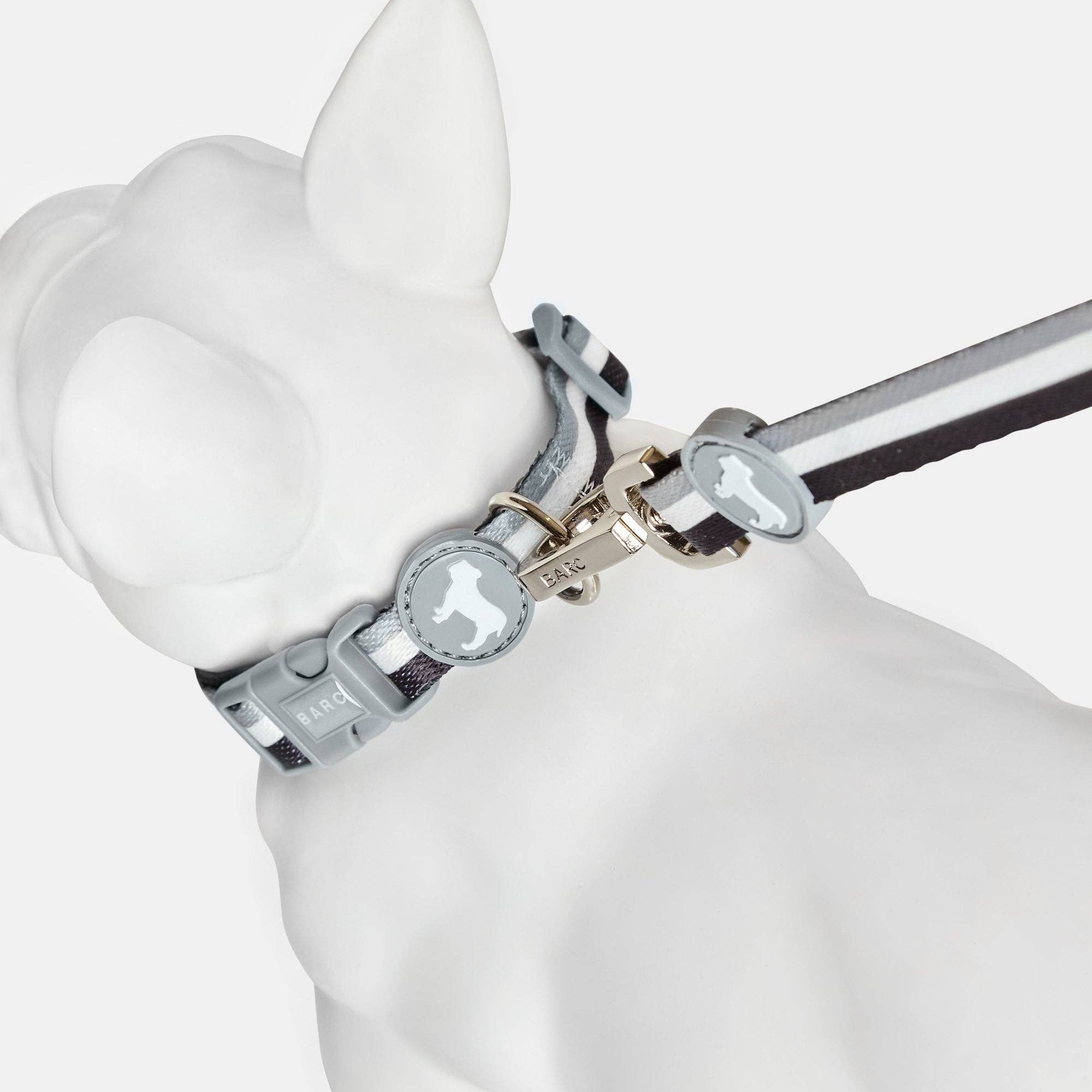 Barc London – wholesale Pet collar – Dog – Liquorice Stripe Fabric Collar | Clip On Dog Collar2