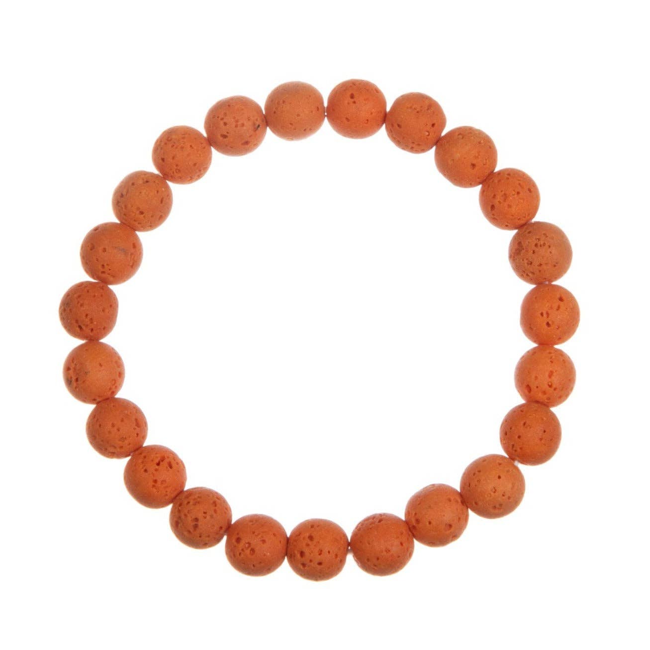 Ole - Wholesale Beaded Bracelet - Lava Stone Bead Bracelet B4044 - 8MM4