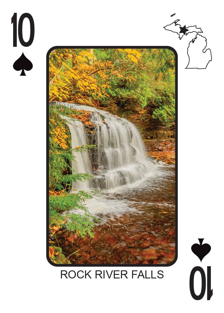 Phil Stagg Photography - Wholesale Playing Cards - WATERFALLS OF MICHIGAN - Playing Cards - Euchre Friendly11