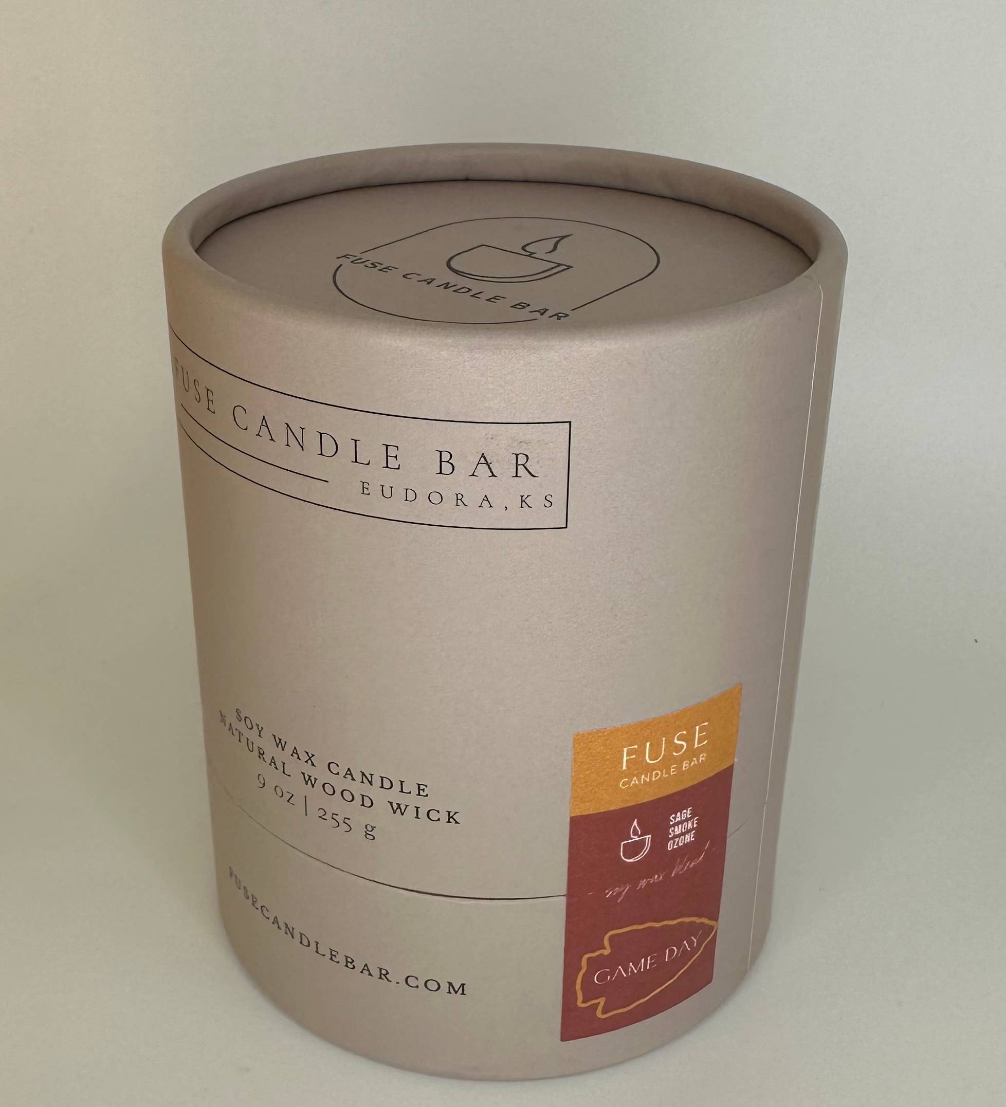 Fuse Candle Studio - Wholesale Jar/Filled Candle - KC Chiefs Candle - “Game Day”-  Soy Wax Blend Candle3