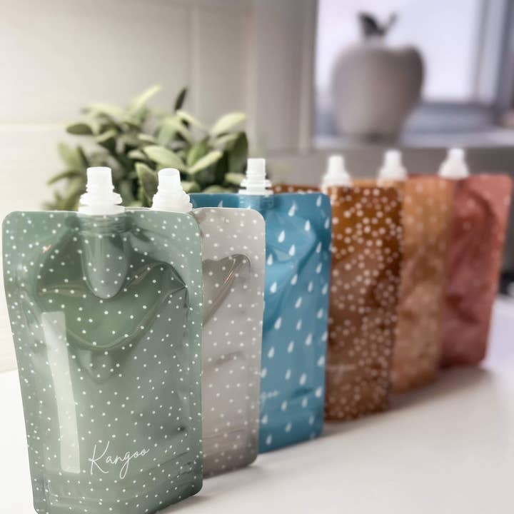 Kangoo et cie - Wholesale Food Storage Wrap/Bag - Reusable Baby Food Pouches | Smoothies, Apple Sauces, Purees