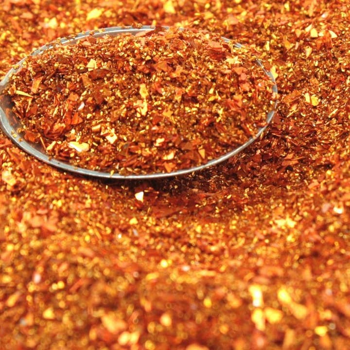 Orange Fusion - German Glass Glitter - 90 Grit - Bulk Bags for wholesale by Meyer Imports