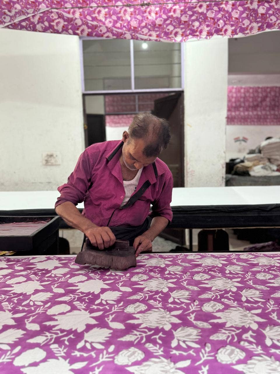 Annahmol - Wholesale Quilt - Kids & Baby - Wood Block Print Reversible Cotton Baby Blanket40