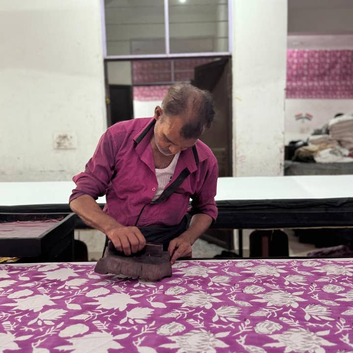 Annahmol - Wholesale Quilt - Kids & Baby - Wood Block Print Reversible Cotton Baby Blanket40