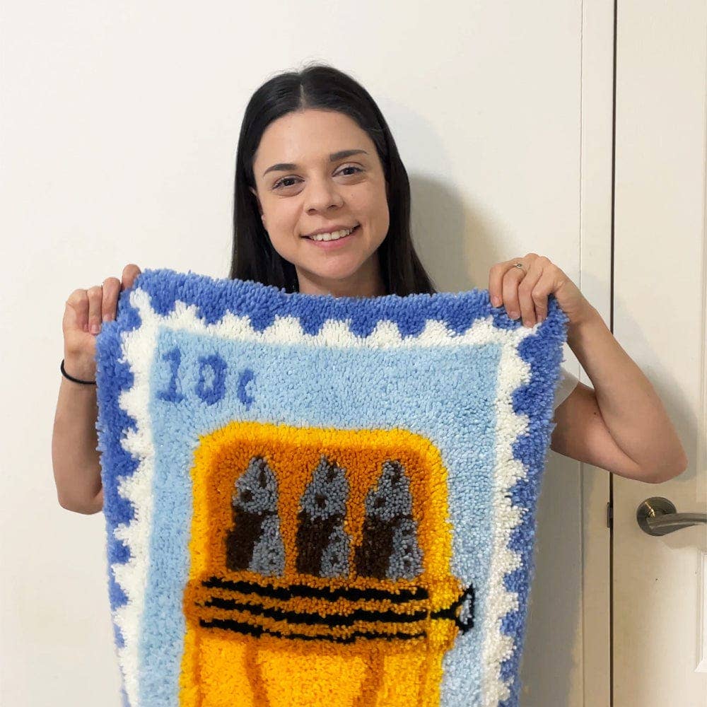 Craft Club - Wholesale DIY Craft Kit - Sardine Stamps - XL Latch Hook Rug Kit5