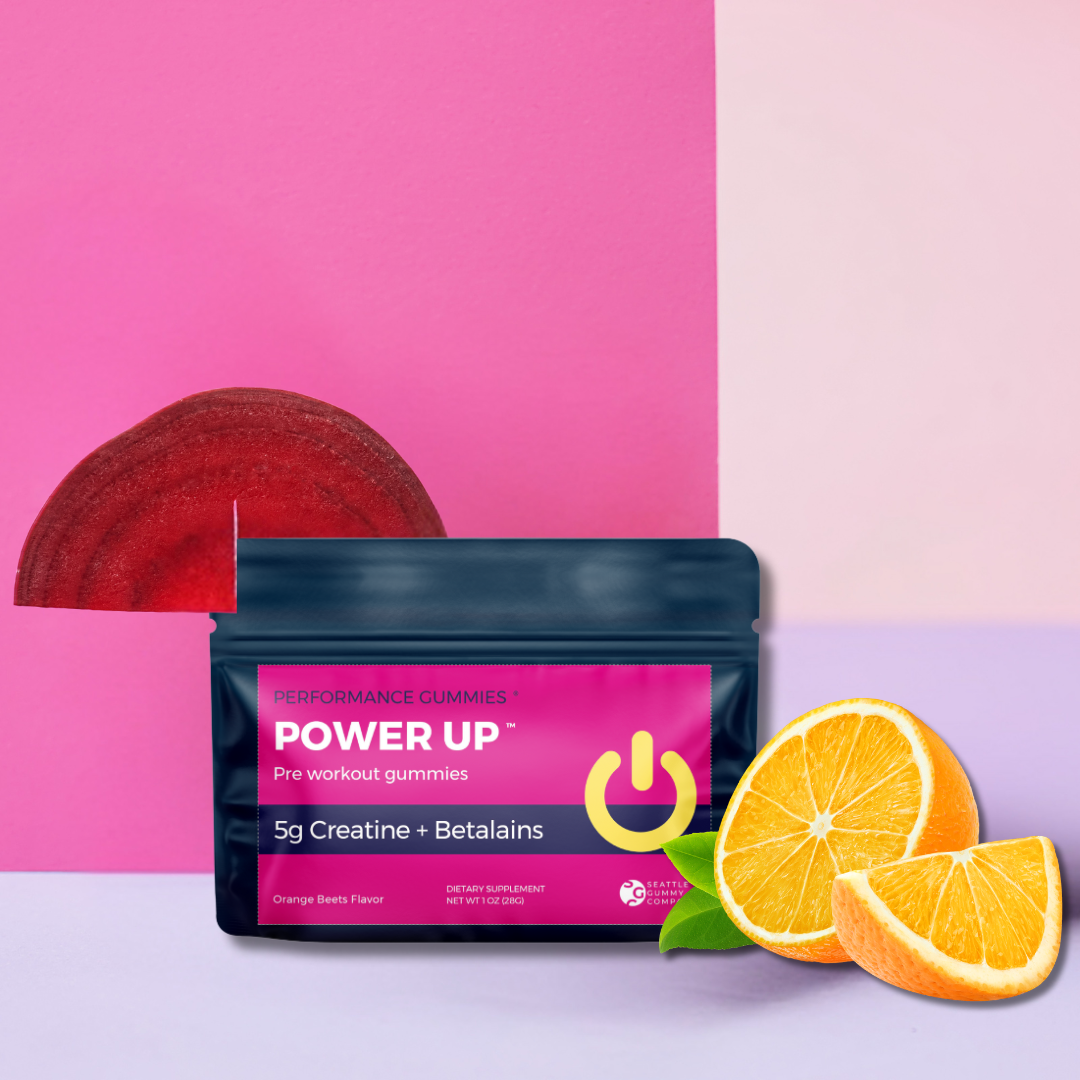 Seattle Gummy Company - Wholesale Oral Supplement/Vitamin - 5g Creatine Monohydrate Gummies with Betalain 12 packs5