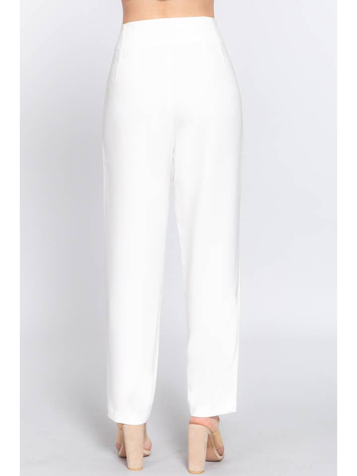 Active Basic | Active USA - Wholesale Pants - Women's - High Waist Pintuck Detail Long Pants28