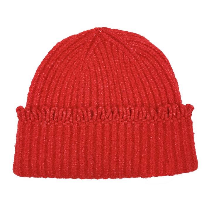 Sensibling Corp. - Wholesale Beanie - Women's - Chunky Ribbed Knit Loop Trim Winter Beanie Hat4