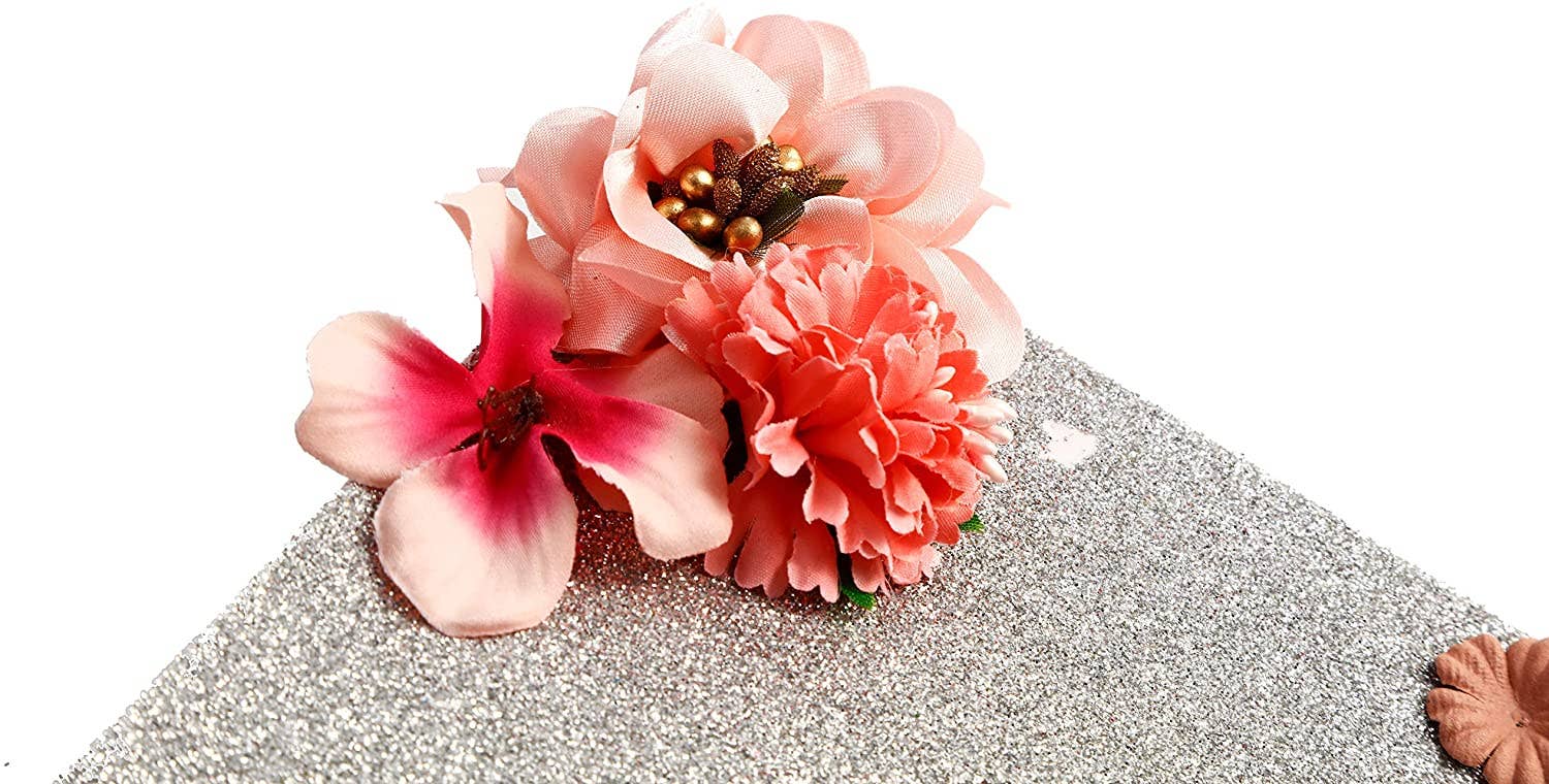 Once Upon A Time - Vendita all'ingrosso Cappello/Corona da festa - Decorazione floreale fatta a mano per cappello di laurea7