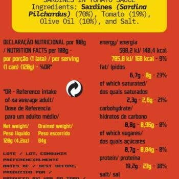 Ati Manel by A Priori Specialty Foods - Wholesale Tinned Fish - Ati Manel Sardines In Tomato Sauce, 120G2