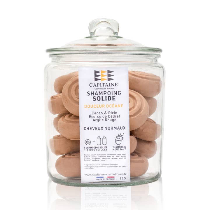 Capitaine Cosmétiques - Wholesale Shampoo Puck/Solid Shampoo - Océane Gentle Shampoo Jar - Normal Hair - 20 x 85g0